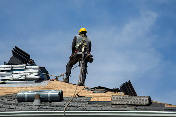 Professional Gutter Installation technician working in Lenoir City, TN